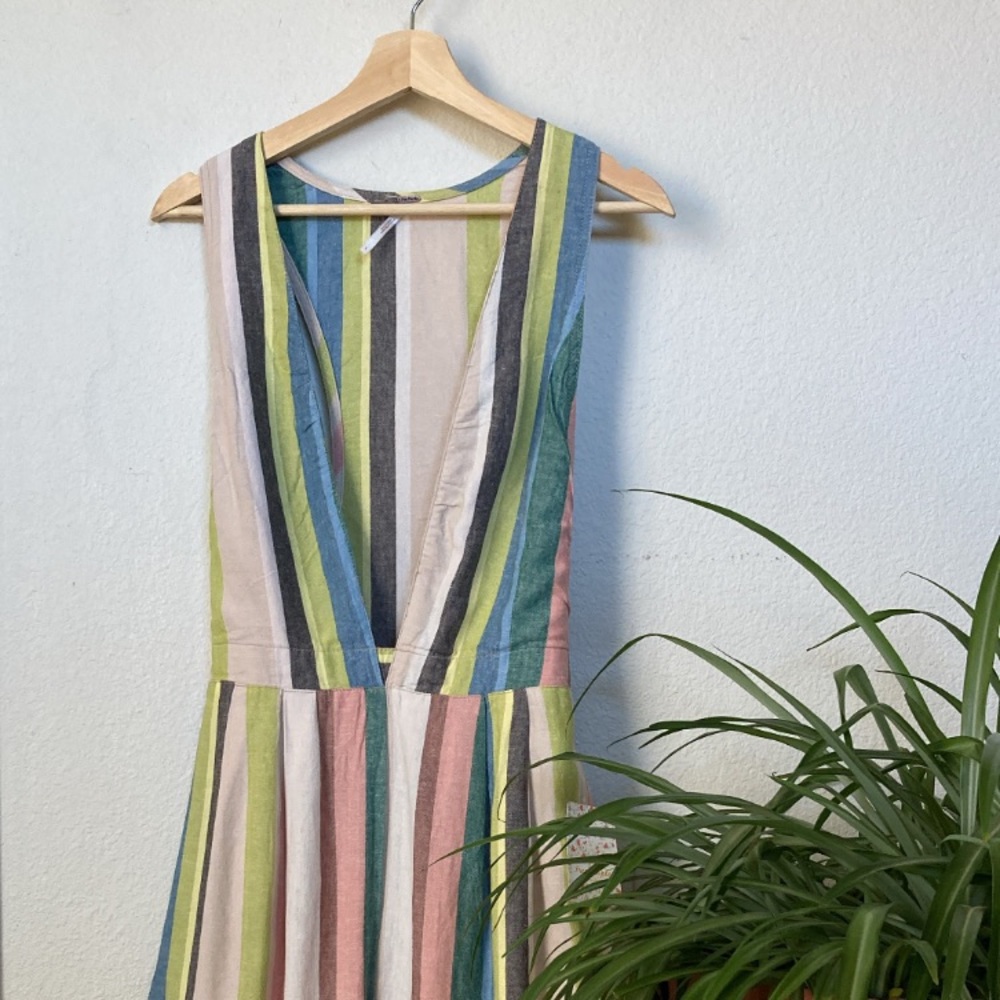 Free People Linen Blend Jumpsuit